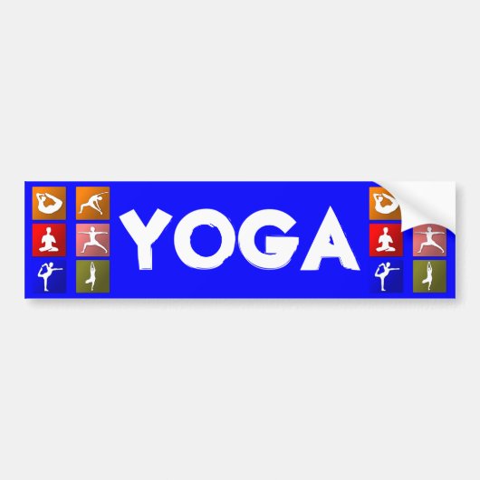Yoga bumper sticker (Voorkant)