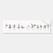 yoga bumpersticker (Voorkant)