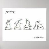 Yoga Bunny Poster (Voorkant)