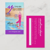 Yoga Business Card-template Visitekaartje (Voorkant / Achterkant)