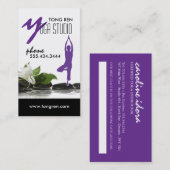 Yoga Business Card-template Visitekaartje (Voorkant / Achterkant)