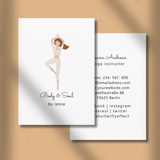 Yoga Business Card Visitekaartje