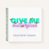 Yoga Butterflies Daily Journal & Sketch Notebook Notitieboek (Voorkant)