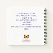 Yoga Butterflies Daily Journal & Sketch Notebook Notitieboek (Achterkant)