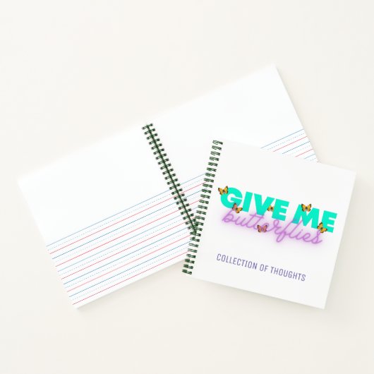 Yoga Butterflies Daily Journal & Sketch Notebook Notitieboek (Binnen)