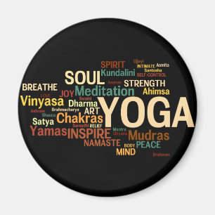 Yoga cadeau voor instructeurs - inspirerende woord magneet