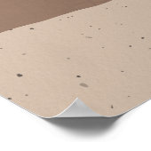 Yoga camel pose ustrasana yin yang moon phase poster (Hoek)