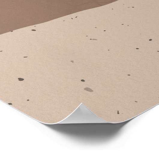 Yoga camel pose ustrasana yin yang moon phase poster (Hoek)