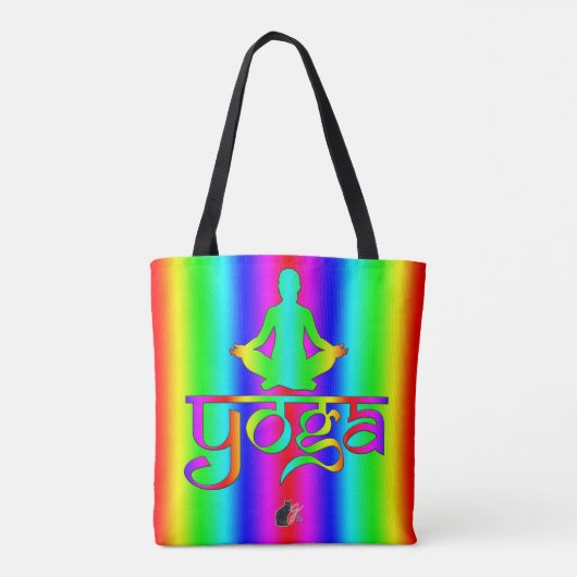 Yoga Canvas tas (Achterkant)