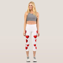 Yoga Capris, met hoge golflengte, XS (0-2) Rode ha
