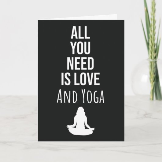 Yoga Cards For Yogi Woman For Her Kaart (Voorkant)