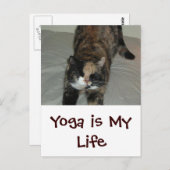 Yoga Cat Briefkaart (Voorkant / Achterkant)