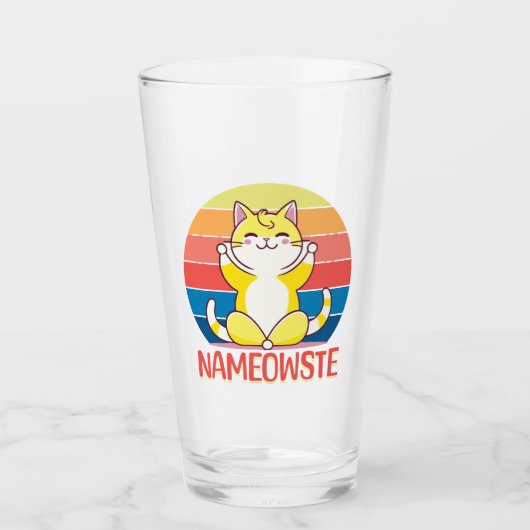 Yoga cat glas (Voorkant)