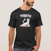 Yoga Cat in het Spaans Gato Yogato Doing Cobra Yog T-shirt (Voorkant)