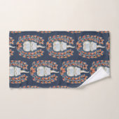 Yoga Cat Indigo Towel Set Bad Handdoek (Handdoek)
