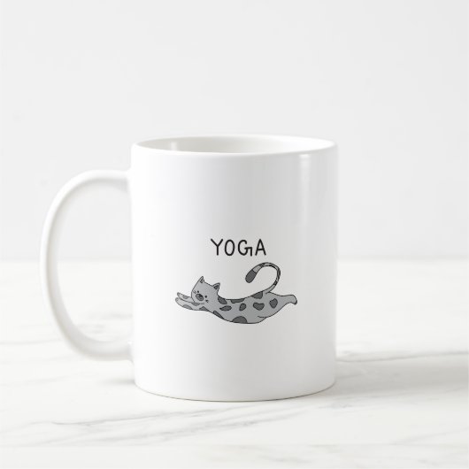Yoga Cat Koffiemok (Links)