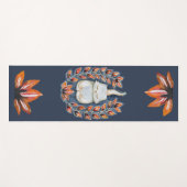 Yoga Cat Lotus Indigo Yoga Mat (Voorkant (horizontaal))