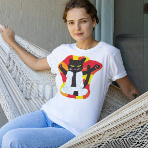 Yoga cat meditatie pilates tai chi t-shirt