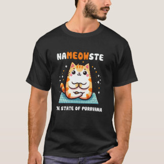 Yoga cat, meditation cat t-shirt