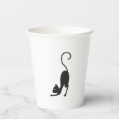 Yoga cat papieren bekers (Achterkant)