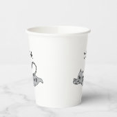 Yoga Cat Papieren Bekers (Links)