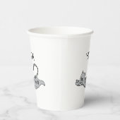 Yoga Cat Papieren Bekers (Rechts)