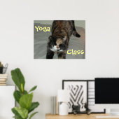 Yoga Cat Poster (Thuiskantoor)