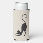 Yoga cat seltzer blikjeskoeler (Seltzer Achterkant)