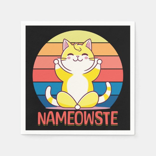 Yoga cat servet (Voorkant)