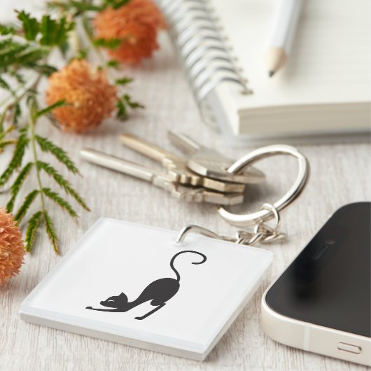 Yoga cat sleutelhanger (Voorkant Rechts)