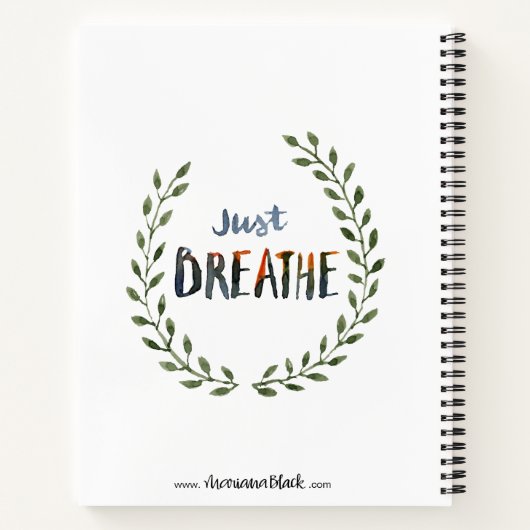 Yoga Cat Spiral notebook Notitieboek (Achterkant)