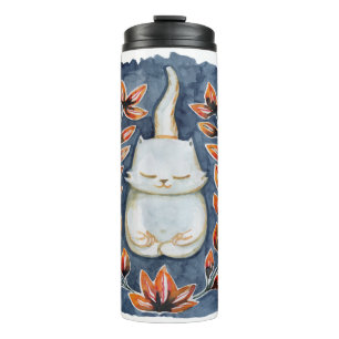Yoga Cat Thermal Tumbler Thermosbeker