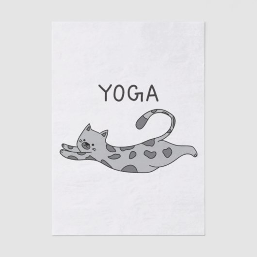 Yoga Cat Tissuepapier (Voorkant)