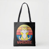 Yoga cat tote bag (Voorkant)