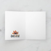 Yoga Cat Wenskaart Feestdagen Kaart (Binnen)