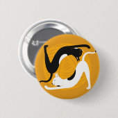 Yoga Cats Ronde Button 5,7 Cm (Voorkant /achterkant)