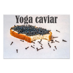 Yoga caviar foto afdruk