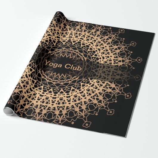 Yoga Center, yoga, sport, mandala Cadeaupapier (Uitgerold)
