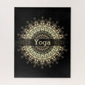 Yoga Center, yoga, sport, mandala, Golden mandala Legpuzzel (Verticaal)