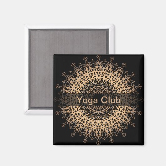 Yoga Center, yoga, sport, mandala Magneet (Voorkant / Achterkant)