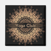 Yoga Center, yoga, sport, mandala Magneet (Voorkant)
