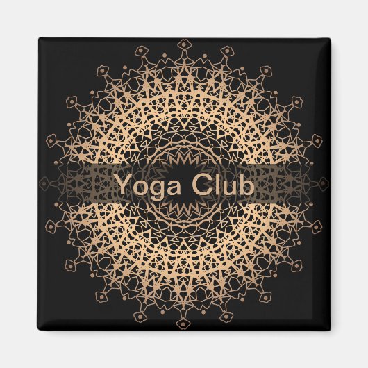 Yoga Center, yoga, sport, mandala Magneet (Voorkant)