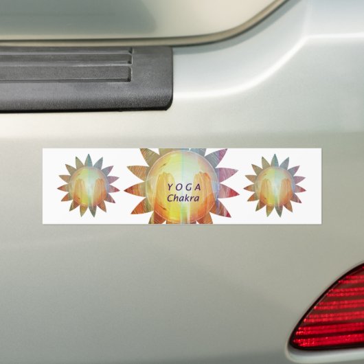 Yoga Chakra Bumpersticker (Op auto)