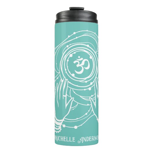 Yoga Chakra Crown Mantra Thermal Tumbler Thermosbeker (Voorkant)