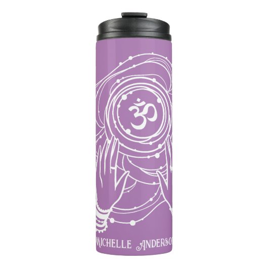 Yoga Chakra Crown Mantra Thermal Tumbler Thermosbeker (Voorkant)