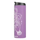 Yoga Chakra Crown Mantra Thermal Tumbler Thermosbeker (Geroteerd rechts)