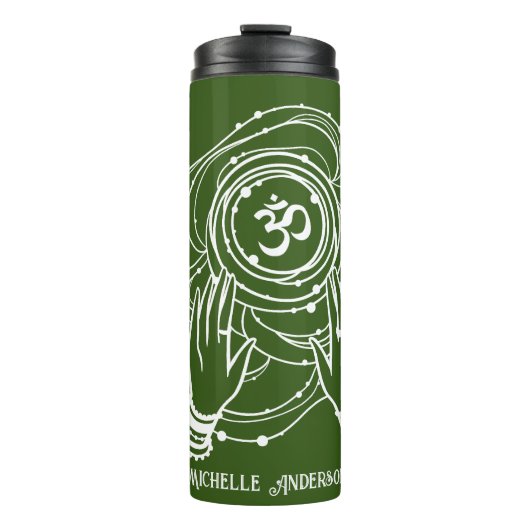 Yoga Chakra Crown Mantra Thermal Tumbler Thermosbeker (Voorkant)