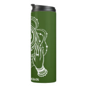 Yoga Chakra Crown Mantra Thermal Tumbler Thermosbeker (Geroteerd rechts)