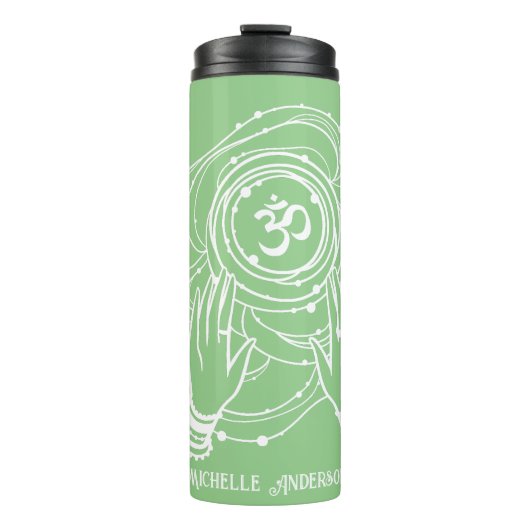 Yoga Chakra Crown Mantra Thermal Tumbler Thermosbeker (Voorkant)