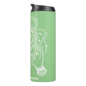 Yoga Chakra Crown Mantra Thermal Tumbler Thermosbeker (Geroteerd rechts)